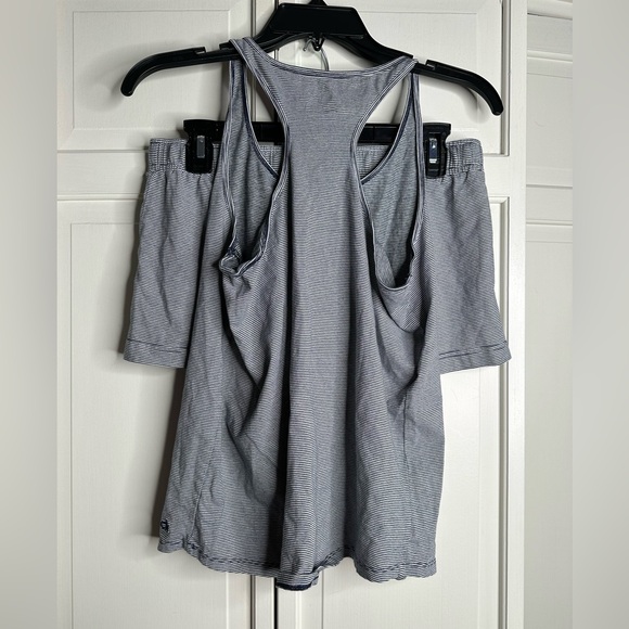 Calvin Klein two piece sleep set black and white stripped size medium - Picture 2 of 7